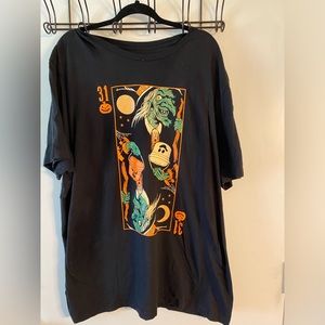 Halloween Shirt Company Witch double image playing card tshirt